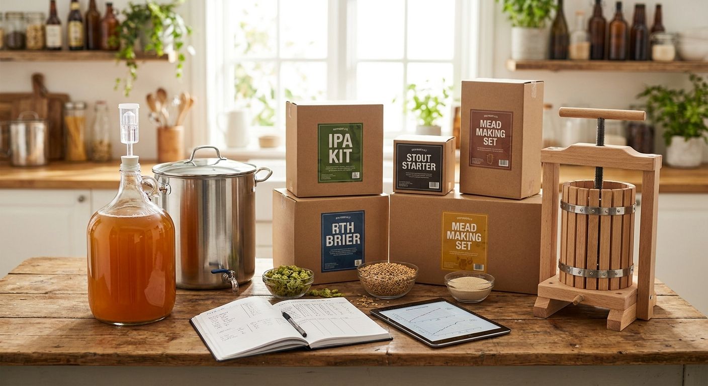 Home brewing kit search demand benchmarks by kit type 2026