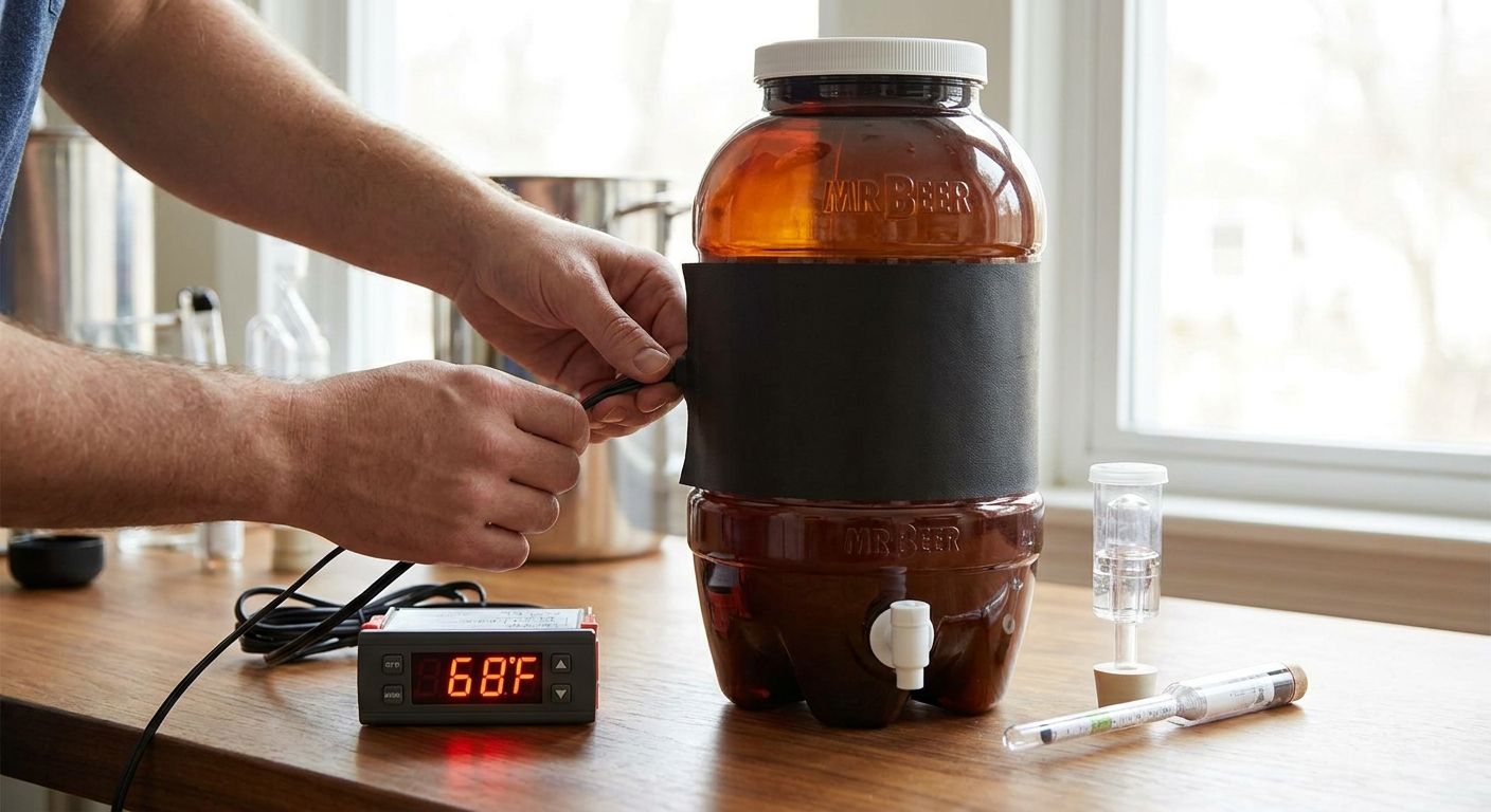 How to connect a temperature controller to your Mr. Beer fermenter