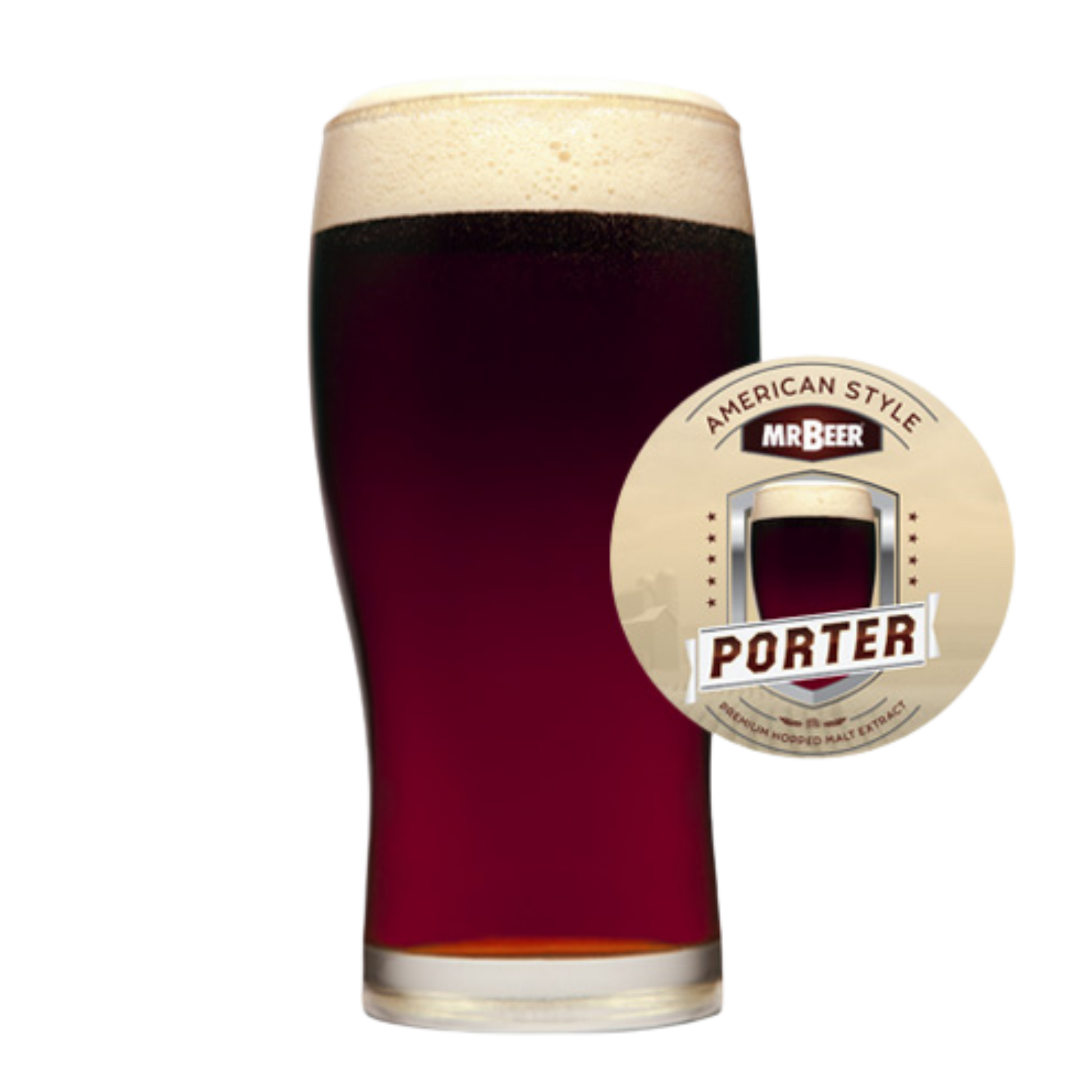 American Porter beer poured in a glass