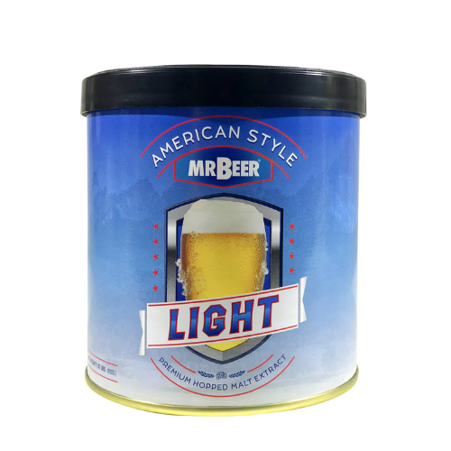 Classic American Light hopped malt extract can