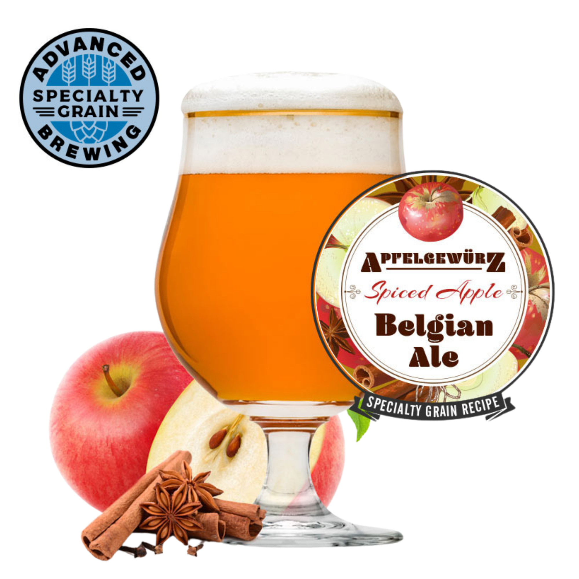 Apfelgewürz Spiced Apple Belgian Ale 5 Gallon