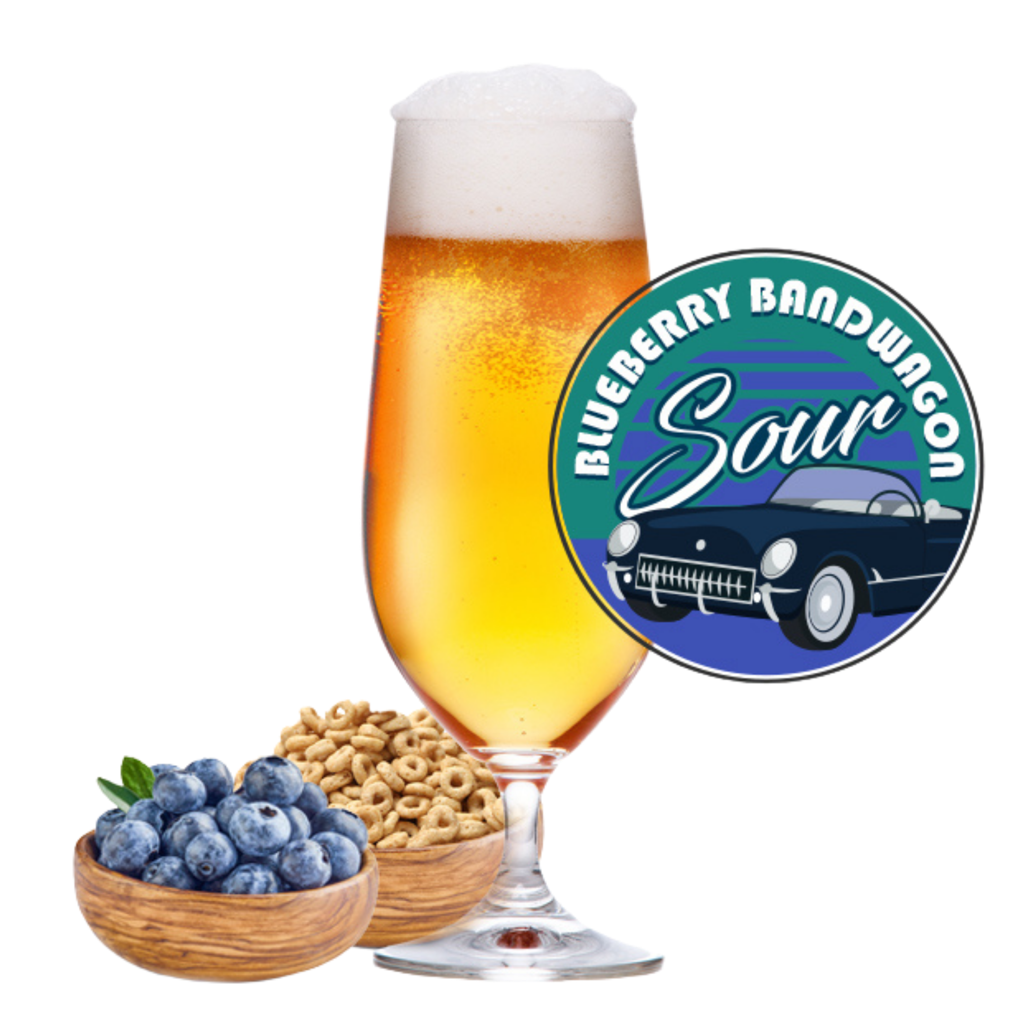 Blueberry Bandwagon Fruited Sour 5 Gallon