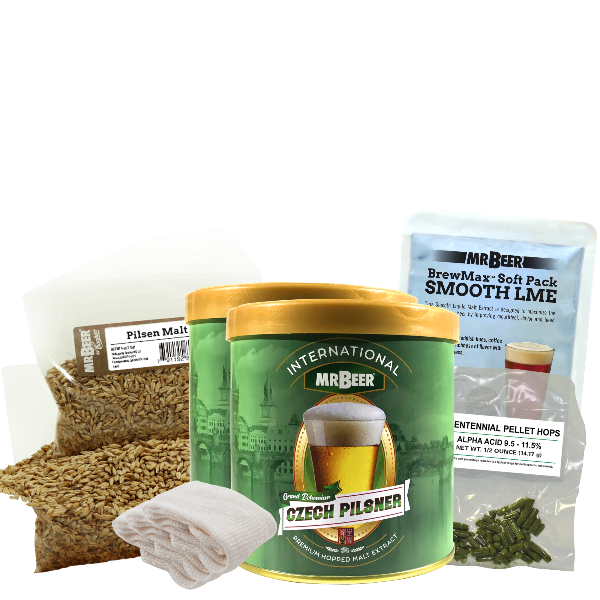 Donner Vs Blitzen Winter IPA recipe ingredients with Grand Bohemian Czech Pilsner, Smooth LME, specialty grains, Centennial hops, and S-04 yeast