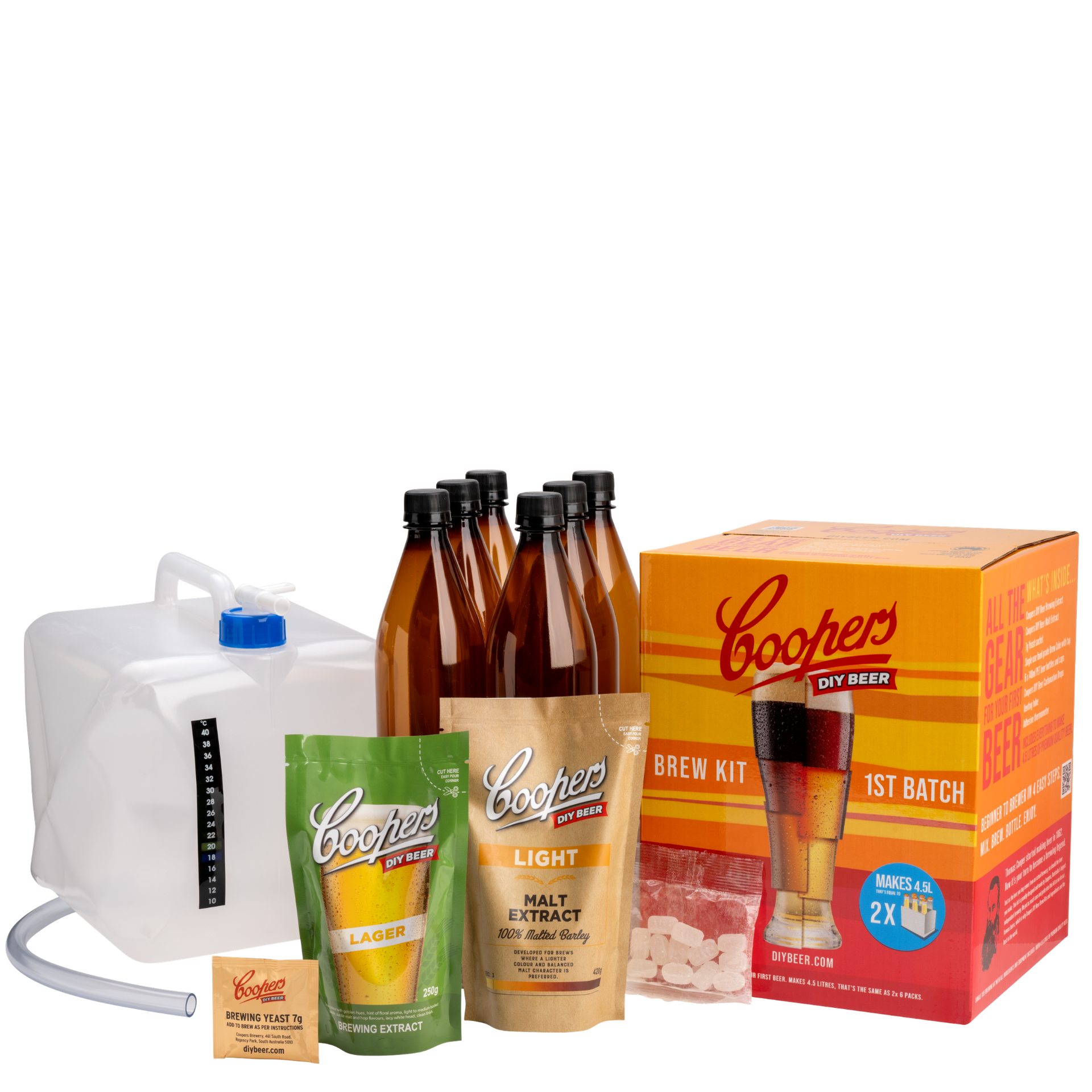 Coopers DIY Beer 1st Batch Brew Kit (4.5L) | Easy Homebrewing – Mr