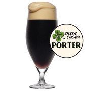 Irish Cream Porter beer poured in a glass
