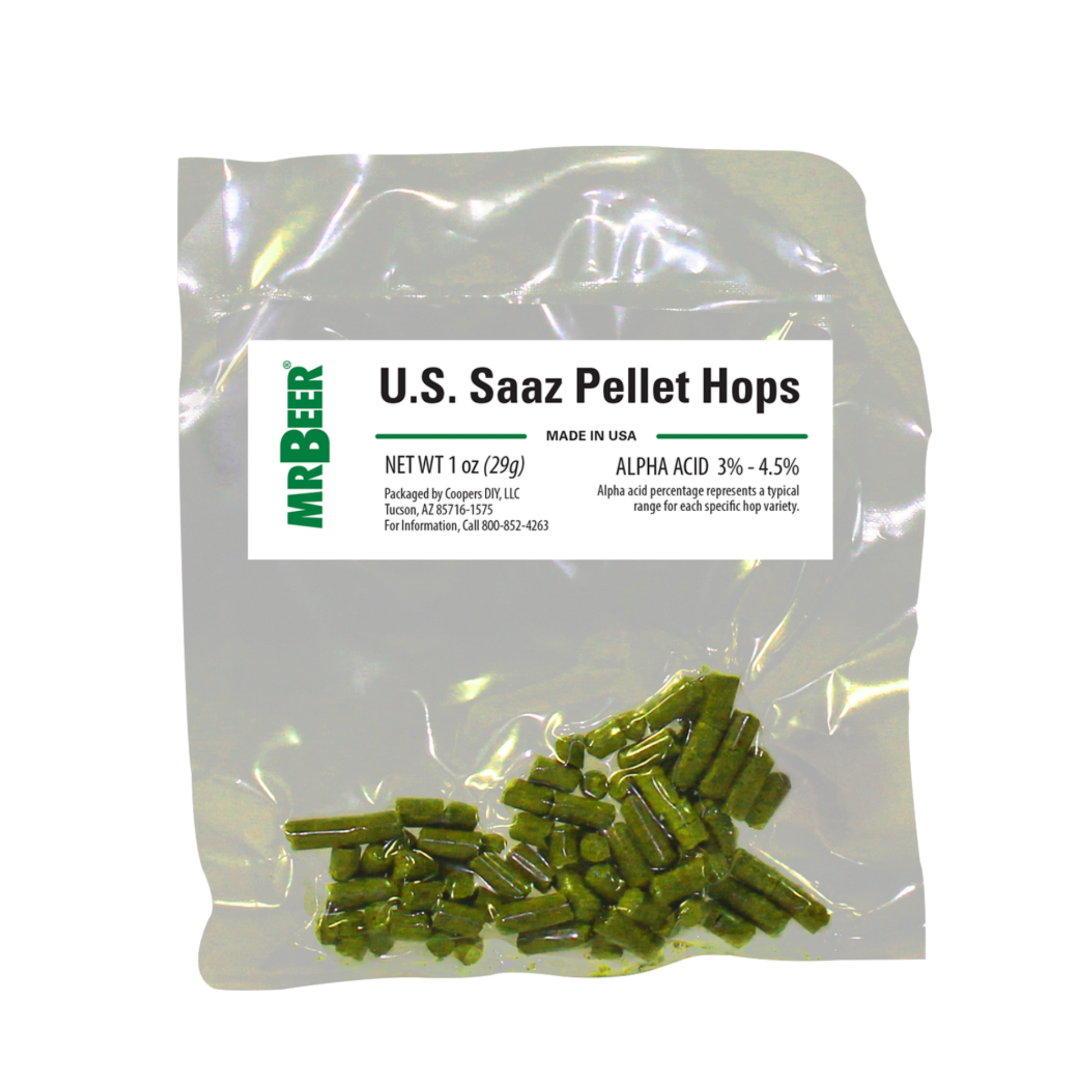 Hallertau Pellet Hops 1oz Packet