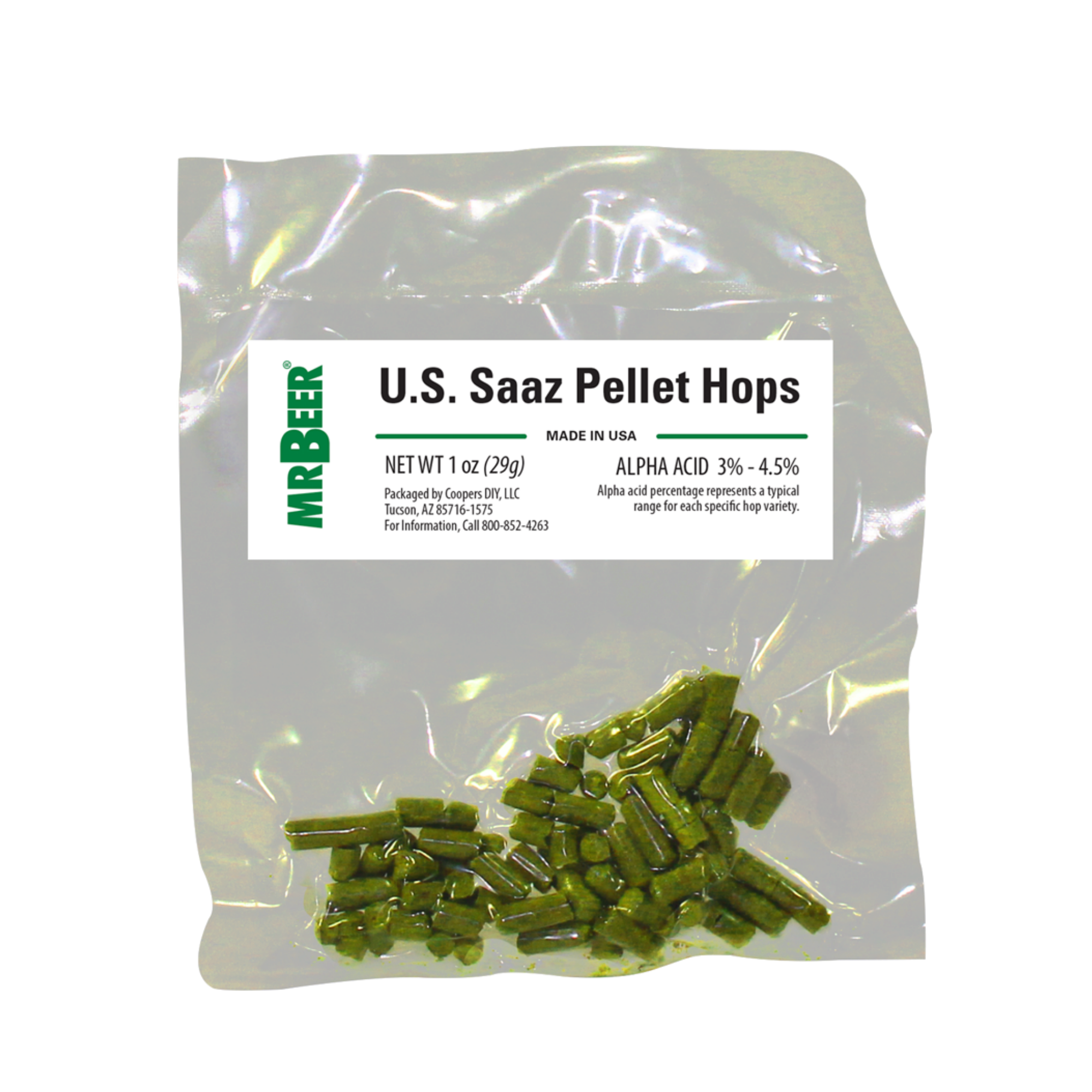 Hallertau Pellet Hops 1oz Packet