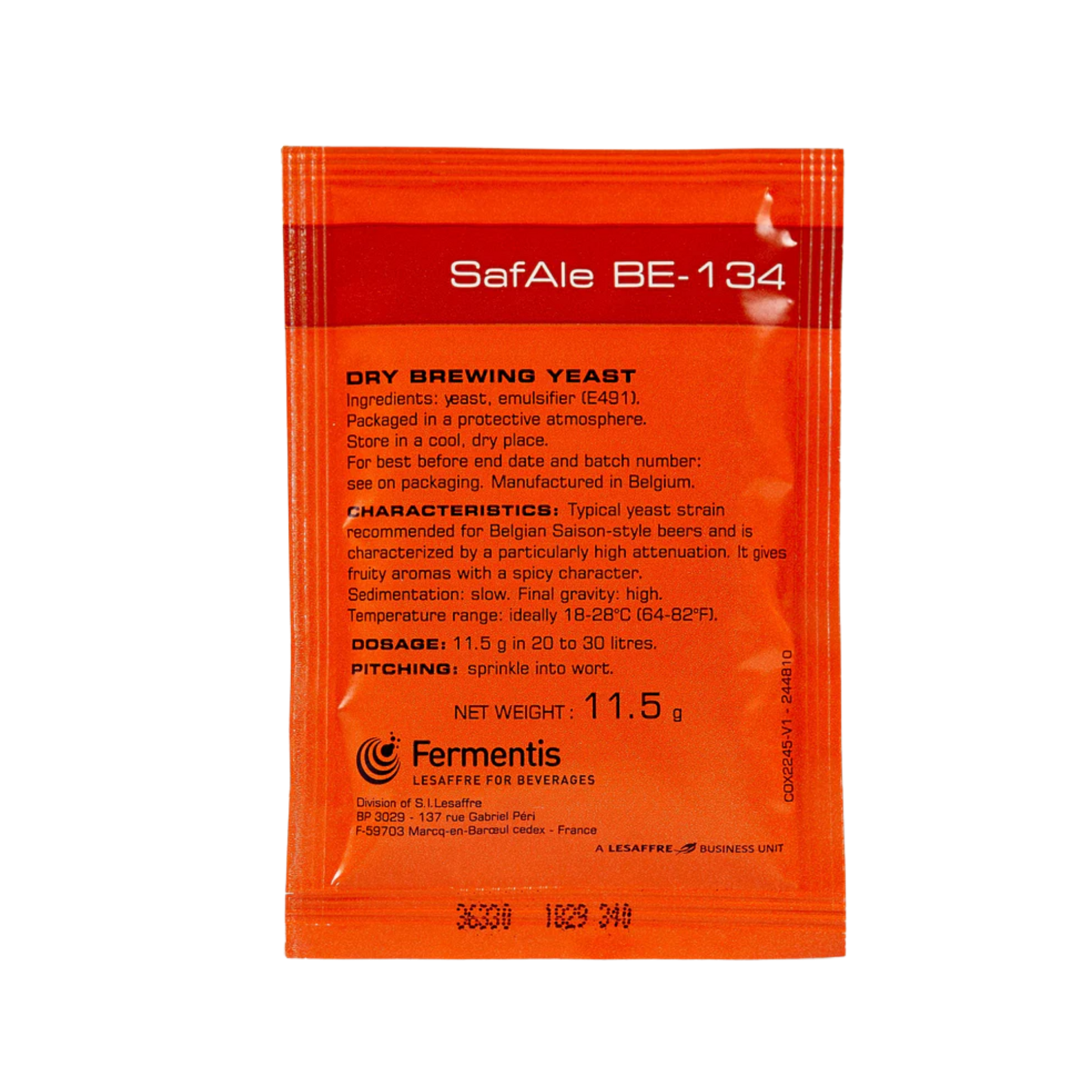 Safale BE-134 Saison Dry Yeast