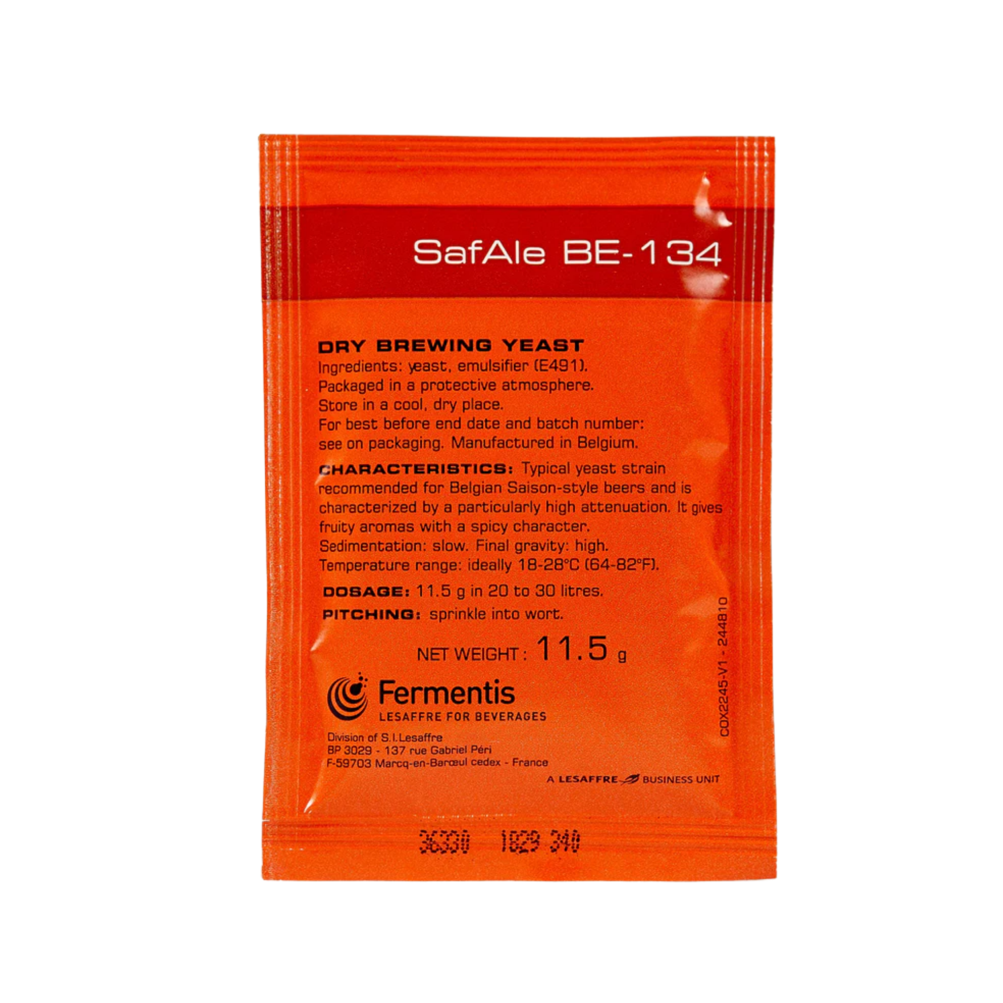 Safale BE-134 Saison Dry Yeast