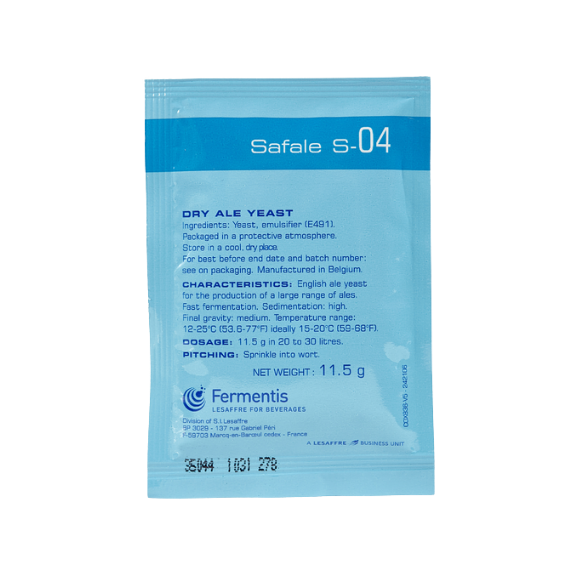 Safale S-04 Dry Ale Yeast