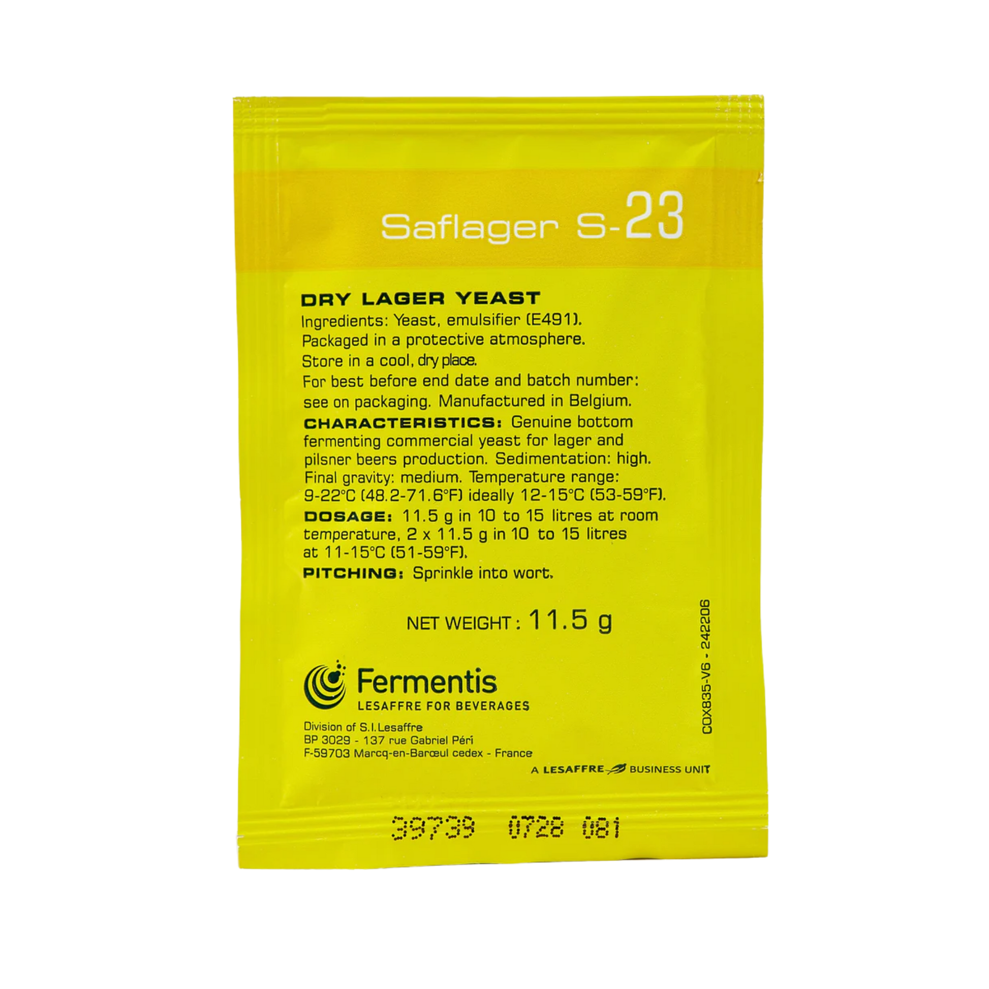 Saflager S-23 Dry Lager Yeast