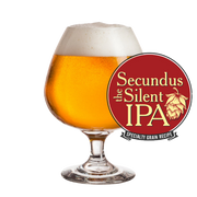 Secundus the Silent IPA finished beer with recipe badge