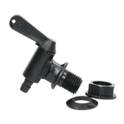 Spigot Assembly With Nut & Washer - Black Locking Spigot