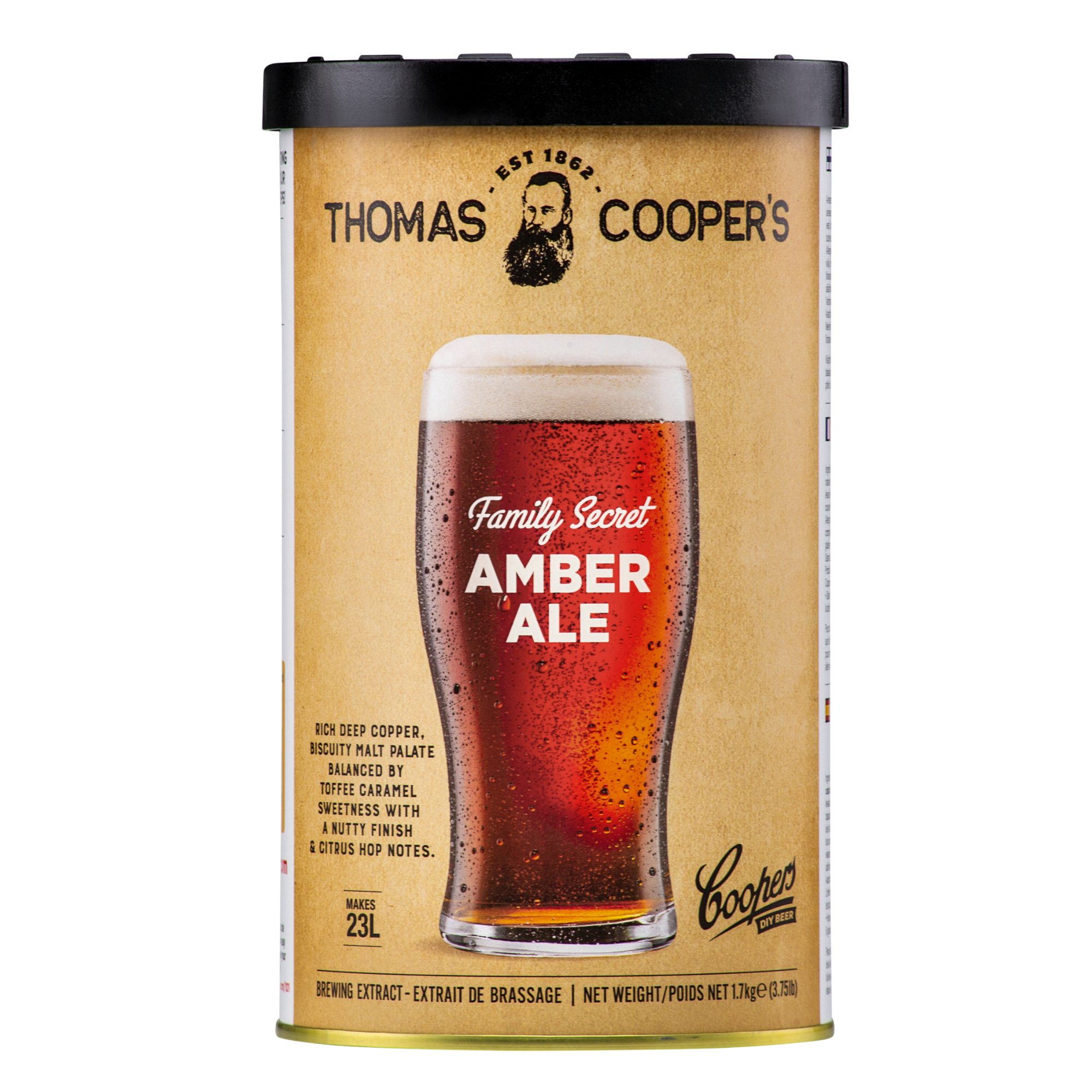 Coopers DIY Thomas Coopers Series Family Secret Amber Ale 5 Gallon Refill