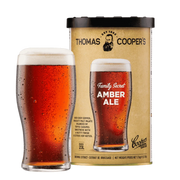 Thomas Coopers Series Amber Ale HME With Beer Glass