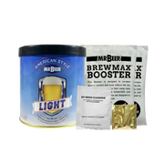 Classic American Light Standard Refill with brewing extract, BrewMax Booster, yeast, and cleanser