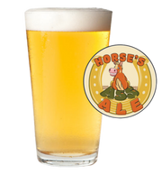 Horse’s Ass American Pale Ale 5 Gallon finished honey pale ale with recipe badge