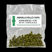 Mr. Beer Amarillo pellet hops package, 1 ounce, alpha acid 8.0%–11.0%