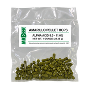 Mr. Beer Amarillo pellet hops package, 1 ounce, alpha acid 8.0%–11.0%