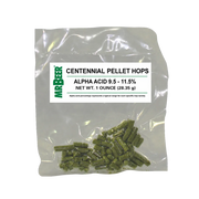 Mr. Beer Centennial pellet hops package, 1 ounce, alpha acid 9.5%–11.5%