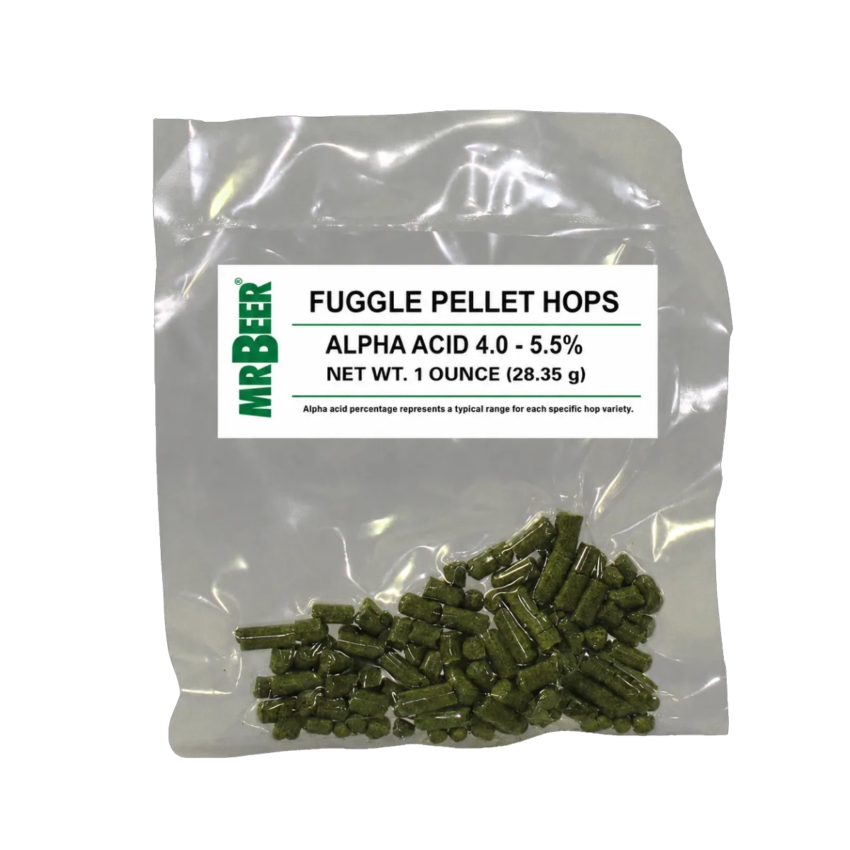 Fuggle pellet hops 1 oz packet for homebrewing brown ales, porters, and stouts