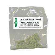 Glacier pellet hops 1 oz packet for homebrewing IPAs, robust porters, and English-style beers