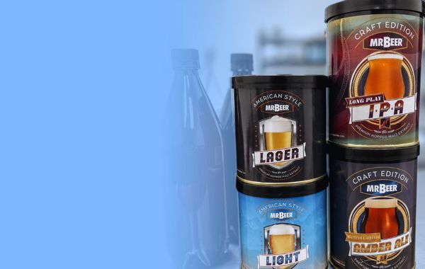 Mr. Beer refill cans for brewing your next batch of beer at home