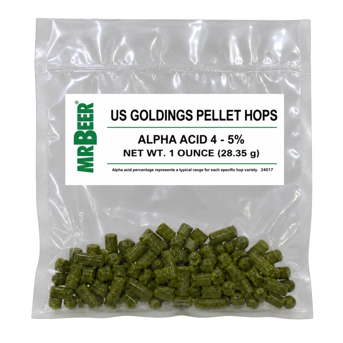 U.S. Goldings pellet hops 1 oz packet for homebrewing ales, porters, and stouts