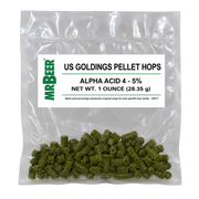 U.S. Goldings pellet hops 1 oz packet for homebrewing ales, porters, and stouts