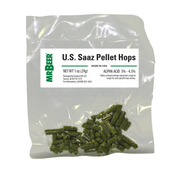 U.S. Saaz pellet hops 1 oz packet for homebrewing pilsners and lagers