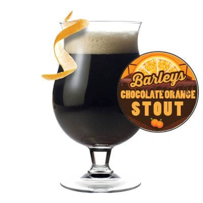 Barley's Chocolate Orange Stout Glass