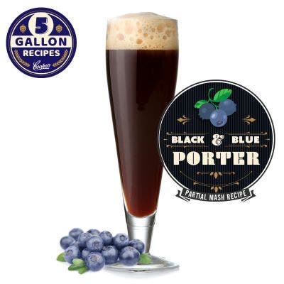 Black & Blue Porter 5 Gallon Recipe