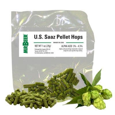 U.S. Saaz Pellet Hops 1oz Packet 