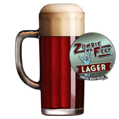 Zombie Fest Lager Glass